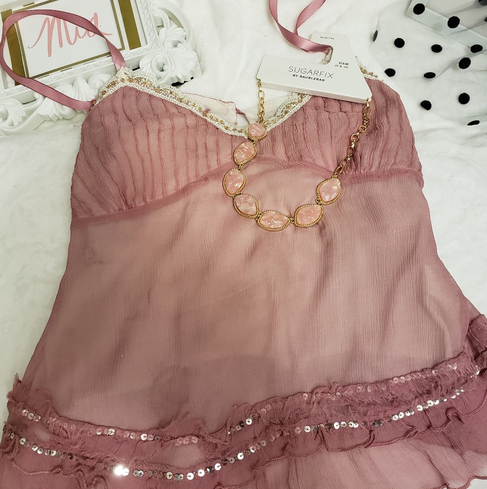 SWEET PINK DAINTY TOP ✔FINAL PRICE